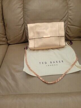 Ted Baker London Gold Clutch Purse